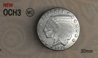 OCH3 Bouton concho indien