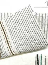 BC3573 Rayures En Coton Biologique, Finition Lavage à Sec.[Fabrication De Textile] COSMO TEXTILE Sous-photo