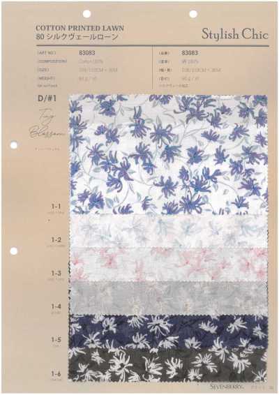 83083 80 Voile de soie Lawn SC Petites fleurs
