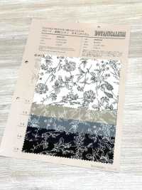 850544 Popeline De Coton écru, Motif Floral Sauvage à Rythme Botanique[Fabrication De Textile] VANCET Sous-photo