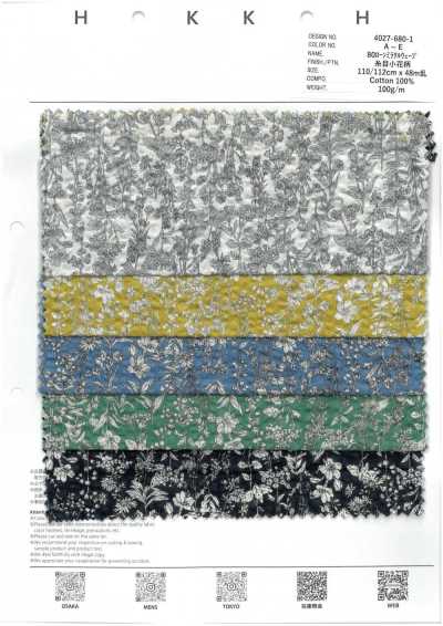 4027-680-1 80 Lawn Miracle Wave motif fil petites fleurs
