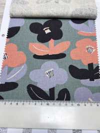 1027-700-1 Toile De Lin, Fleur Kika[Fabrication De Textile] HOKKOH Sous-photo