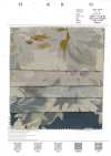 7027-710-4 CL Toile grandes fleurs style aquarelle