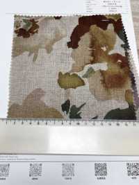 7027-720-1 100 Lin Loomstate Aquarelle Grandes Fleurs[Fabrication De Textile] HOKKOH Sous-photo
