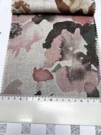 7027-720-1 100 Lin Loomstate Aquarelle Grandes Fleurs[Fabrication De Textile] HOKKOH Sous-photo