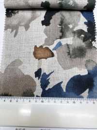 7027-720-1 100 Lin Loomstate Aquarelle Grandes Fleurs[Fabrication De Textile] HOKKOH Sous-photo