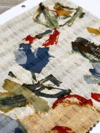 7027-740-1 Lin Loomstate Ripple Touch à Motif Floral[Fabrication De Textile] HOKKOH Sous-photo
