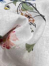 4027-790-1 Tissu à Motifs Floraux En Lin Loomstate Touch[Fabrication De Textile] HOKKOH Sous-photo