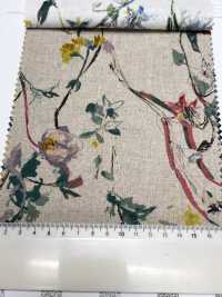 4027-790-1 Tissu à Motifs Floraux En Lin Loomstate Touch[Fabrication De Textile] HOKKOH Sous-photo