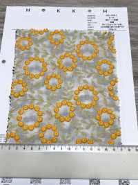 4027-848-1 Broderie En Coton Lawn Avec Pompons Et Dentelle Florale[Textile / Tissu] HOKKOH Images supplémentaires