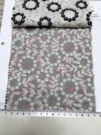 4027-848-1 Broderie En Coton Lawn Avec Pompons Et Dentelle Florale[Textile / Tissu] HOKKOH Images supplémentaires