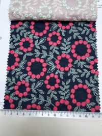 4027-848-1 Broderie En Coton Lawn Avec Pompons Et Dentelle Florale[Textile / Tissu] HOKKOH Images supplémentaires