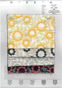 4027-848-1 Broderie En Coton Lawn Avec Pompons Et Dentelle Florale[Textile / Tissu] HOKKOH Images supplémentaires