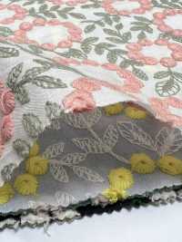 4027-848-1 Broderie En Coton Lawn Avec Pompons Et Dentelle Florale[Textile / Tissu] HOKKOH Images supplémentaires