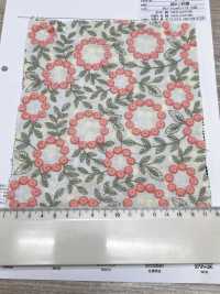 4027-848-1 Broderie En Coton Lawn Avec Pompons Et Dentelle Florale[Textile / Tissu] HOKKOH Images supplémentaires