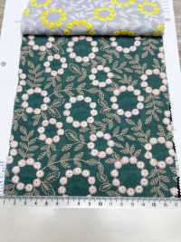 4027-848-1 Broderie En Coton Lawn Avec Pompons Et Dentelle Florale[Textile / Tissu] HOKKOH Images supplémentaires