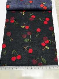 7027-616-2 60 Batiste 9088 Cerises Brodées[Textile / Tissu] HOKKOH Images supplémentaires