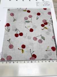 7027-616-2 60 Batiste 9088 Cerises Brodées[Textile / Tissu] HOKKOH Images supplémentaires