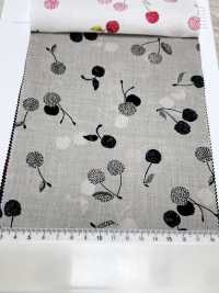 7027-616-2 60 Batiste 9088 Cerises Brodées[Textile / Tissu] HOKKOH Images supplémentaires