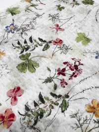 7027-630-2 80 Lawn Miracle Wave Botanical Print[Textile / Tissu] HOKKOH Images supplémentaires