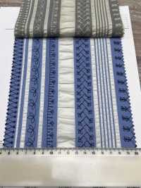 7027-635-2 80 Lawn Salt Shrink Stripe Lace[Fabrication De Textile] HOKKOH Sous-photo