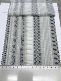 7027-635-2 80 Lawn Salt Shrink Stripe Lace[Fabrication De Textile] HOKKOH Sous-photo