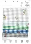 7027-640-3 80 Tissus Vichy Pour Pelouse + Fleurs