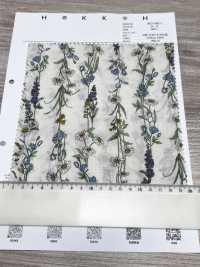 3027-650-1 60 Rayures Florales Sur Gazon[Fabrication De Textile] HOKKOH Sous-photo