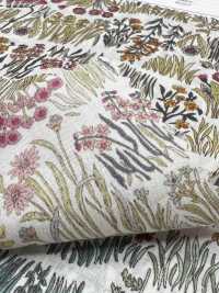 4027-660-1 60 Rayures Horizontales Courbes Pour Pelouse, Petites Fleurs[Fabrication De Textile] HOKKOH Sous-photo
