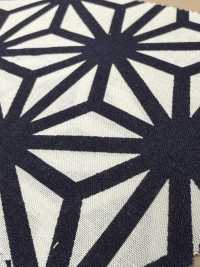 850609 Collection Lawn Indigo Motif Feuille De Chanvre[Fabrication De Textile] VANCET Sous-photo
