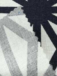 850609 Collection Lawn Indigo Motif Feuille De Chanvre[Fabrication De Textile] VANCET Sous-photo