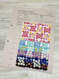 850614 Coton Non Blanchi Lawn Little Pocket « Mini Mini Flower »[Fabrication De Textile] VANCET Sous-photo