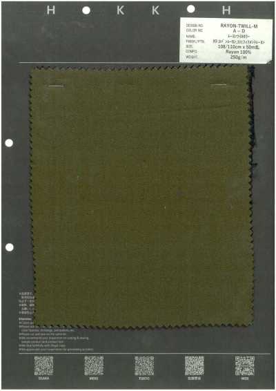 RAYON-TWILL-M Sergé de rayonne coloré