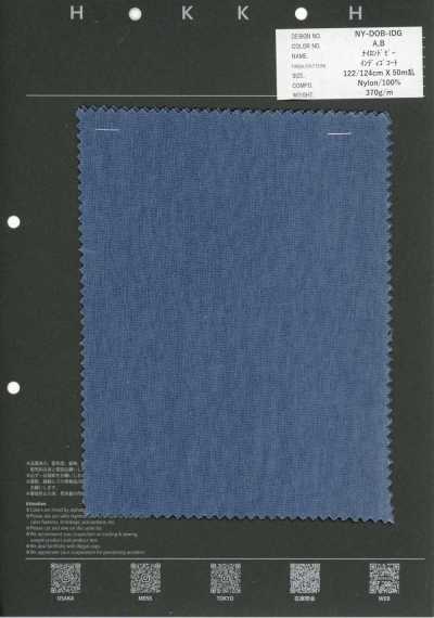 NY-DOB-IDG Nylon Dobby Indigo enduit