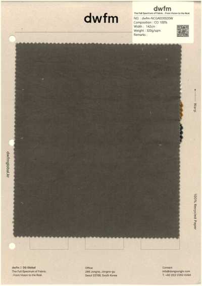 DWFM-NCGAED0020W chevron lavé aux enzymes