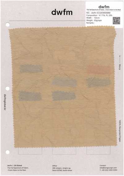 DWFM-SCGAEW0008W Finition Délavée, Tissu Transparent