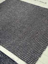 TFGR217 Jacquard Moiré à Corde Indigo 6 Oz[Fabrication De Textile] Textiles Yoshiwa Images supplémentaires