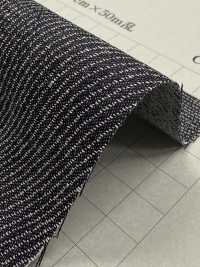 TFGR217 Jacquard Moiré à Corde Indigo 6 Oz[Fabrication De Textile] Textiles Yoshiwa Images supplémentaires