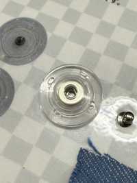 KSP-100 Fermoir-pression Plume, Type Acrylique, Coloris TRANSPARENT[Bouton Pression] Koutoku Button Sous-photo