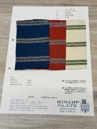 W-49835 Emotion à rayures horizontales[Textile / Tissu] Minami Images supplémentaires