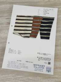W-50009 Rayures horizontales Oldies[Textile / Tissu] Minami Images supplémentaires