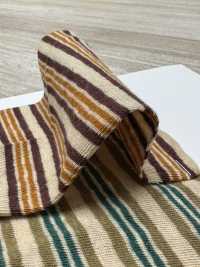 W-49681 Rayure horizontale papier vieilli[Textile / Tissu] Minami Images supplémentaires