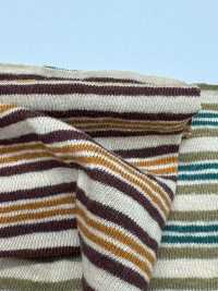 W-49681 Rayure horizontale papier vieilli[Textile / Tissu] Minami Images supplémentaires