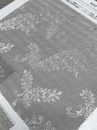 KKF8583-W-1 Jacquard seersucker[Textile / Tissu] Uni Textile (Komon Kobo) Images supplémentaires