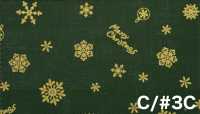AP65802 Joyeux Noël, Impression Or Tissus De Toile (Rouleau)[Textile / Tissu] COSMO TEXTILE Images supplémentaires