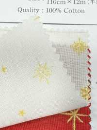 AP65802 Joyeux Noël, Impression Or Tissus De Toile (Rouleau)[Textile / Tissu] COSMO TEXTILE Images supplémentaires