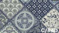 SP6580 Motif floral surteint en tissus de toile (rouleau)[Textiles / Tissus] COSMO TEXTILE Images supplémentaires