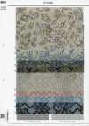 SP6580 Motif floral surteint en tissus de toile (rouleau)
