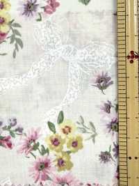 RU2530 RURU BOUQUET Imprimé couronne de roses tissus de toile (rouleau)[Textiles / Tissus] COSMO TEXTILE Images supplémentaires
