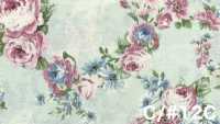 RU2530 RURU BOUQUET Imprimé couronne de roses tissus de toile (rouleau)[Textiles / Tissus] COSMO TEXTILE Images supplémentaires